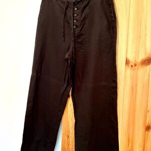 Chadwick’s 100%linen women wide leg pants 16W